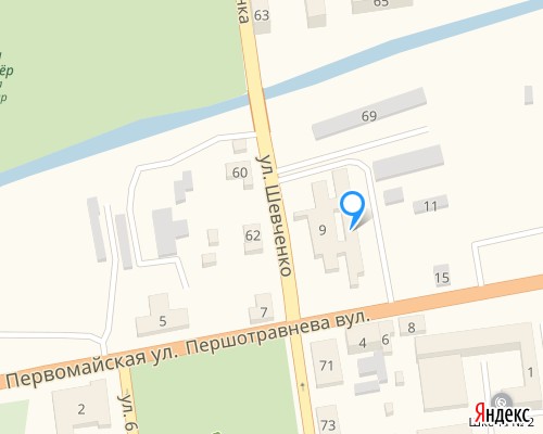 расположение на карте города магазина НСП в Александрии