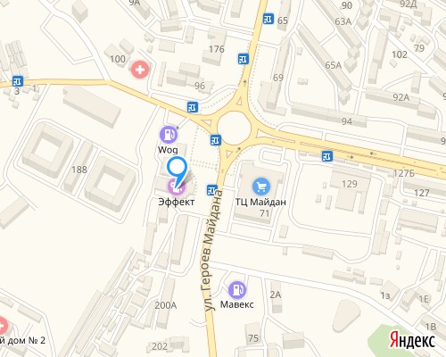 расположение на карте магазина НСП в Черновцах