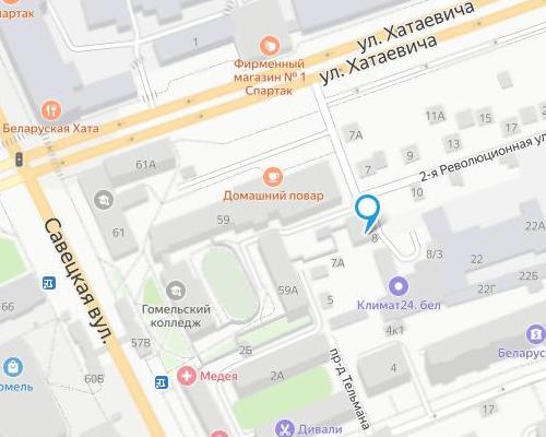 NSP Гомель адрес СЦ 185: 2-я Революционная 8