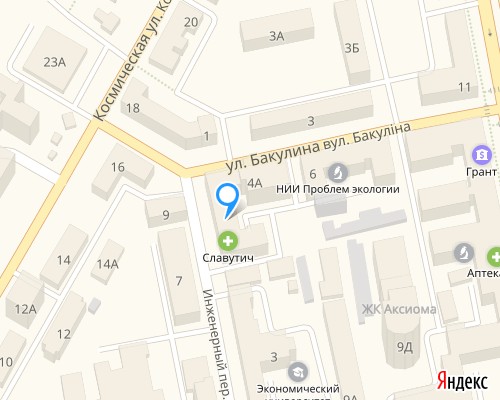 расположение на карте магазина НСП в Харькове №64