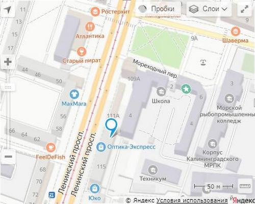 NSP Калининград адрес СЦ362  пр. Ленинский, 111