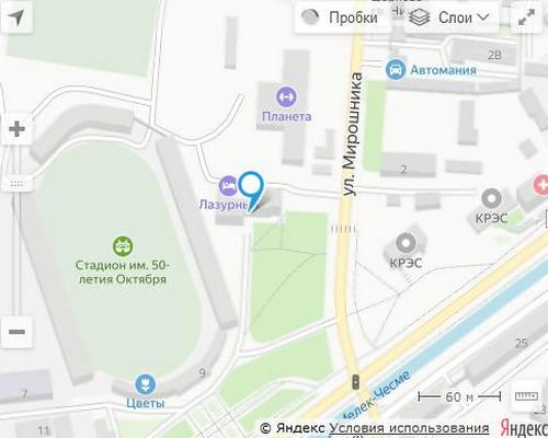 NSP Керчь, ул. Мирошника, 1В, сервисный центр 176 на Яндекс карте города