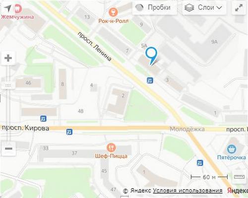 НСП в Мурманске на карте города