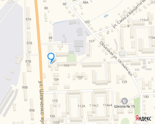 расположение на карте магазина НСП в Нежине