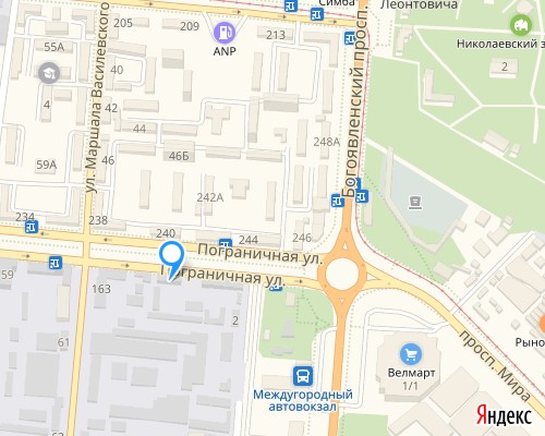 расположение на карте магазина НСП в Николаеве №210