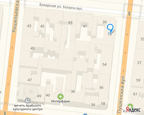 расположение на карте магазина НСП в Одессе №31