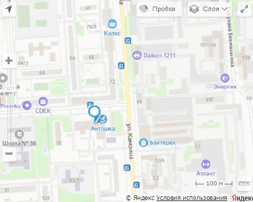 НСП Павлодар, адрес: ул. Камзина, 78