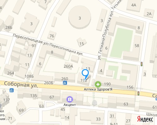 расположение на карте магазина НСП в Ровно №268