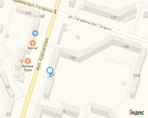 расположение на карте магазина НСП в 