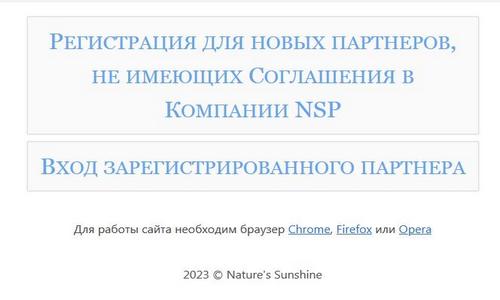 первая страница сайта nsp25.com